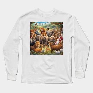 Animal Christmas Long Sleeve T-Shirt